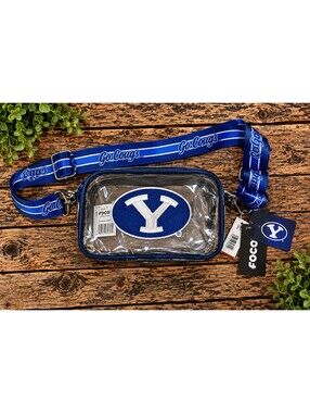 FOCO BYU Cougars clear crossbody bag